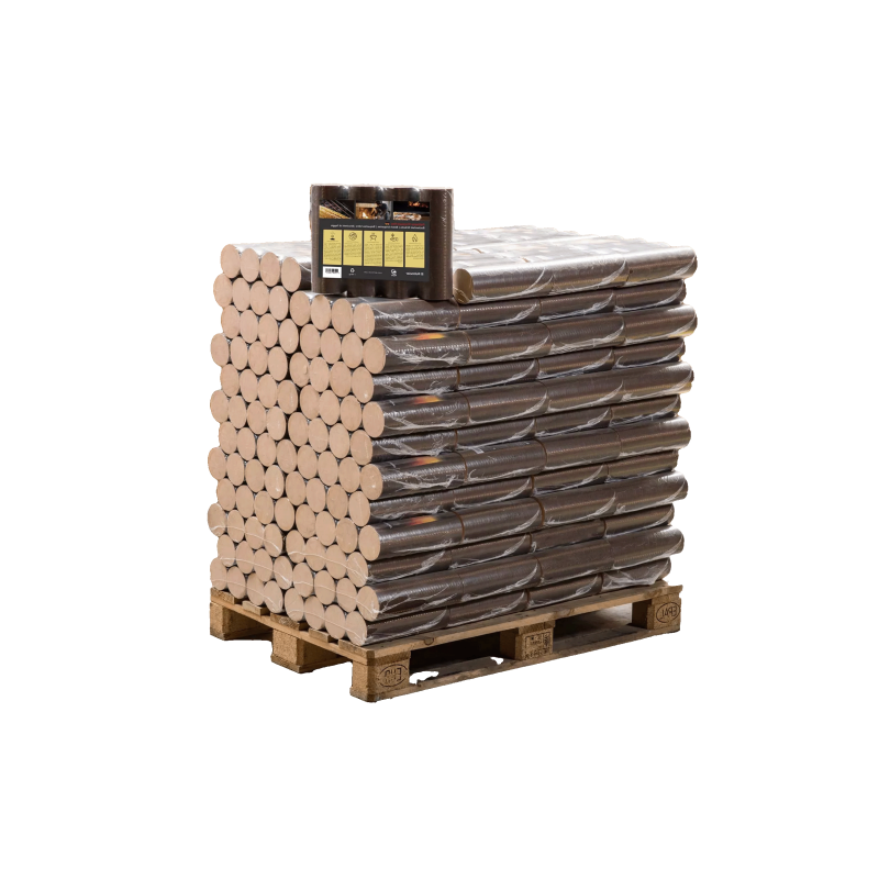 Briquettes 100% Hêtre Premium – 960kg (96 sacs de 10 kg)