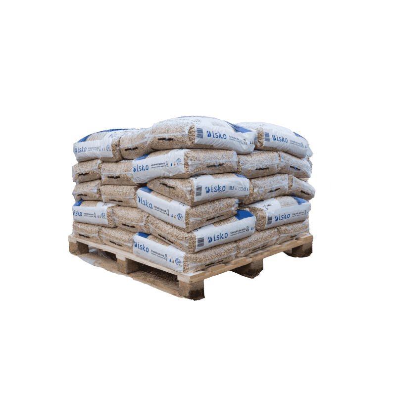 Demi-palette de granulés de bois ISKO – 35 sacs